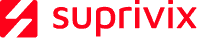 Logotipo da Suprivix em vermelho
